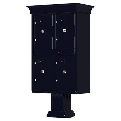 Florence Classic Decorative 4 Unit Outdoor Parcel Locker Model #1590-T2V
